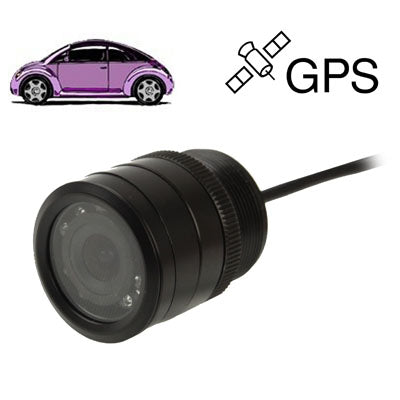8 LED IR Infrared Waterproof Night Vision Rear View Camera for Car GPS, Wide viewing angle: 120 degree (DM2837)(Black)