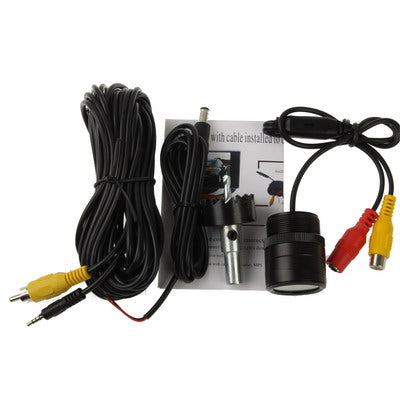 8 LED IR Infrared Waterproof Night Vision Rear View Camera for Car GPS, Wide viewing angle: 120 degree (DM2837)(Black)