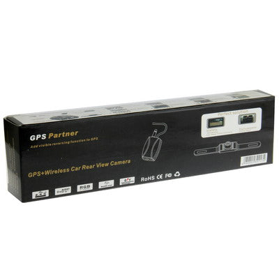 7 LED IR Infrared Waterproof Night Vision License Plate Frame Astern Backsight With Scaleplate, Support Installed in GPS Navigator , Wide Viewing Angle: 140 degree (YX001)(Black)