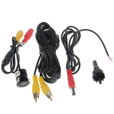 Waterproof Wired Punch DVD Rear View Camera With Scaleplate , Support Installed in Car DVD Navigator or Car Monitor , Wide Viewing Angle: 170 degree (WD004)(Black)