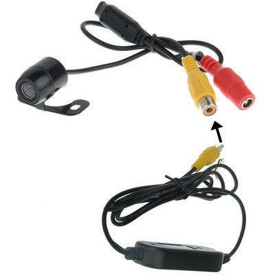 Waterproof Wireless Butterfly DVD Rear View Camera With Scaleplate , Support Installed in Car DVD Navigator or Car Monitor , Wide Viewing Angle: 170 degree (WX003)(Black)