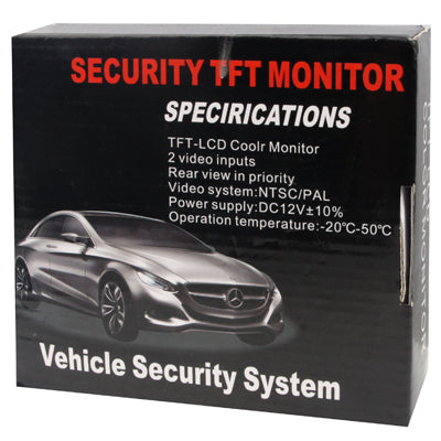 4.3 inch Car Rearview LCD Monitor with Stand & Sun Shade, 2 Channels AV Input(Black)