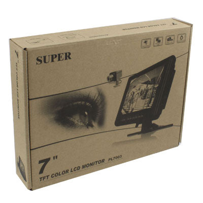 7.0 inch TFT LCD Widescreen Car Monitor with Stand, Support 3 Channels AV Input(Black)