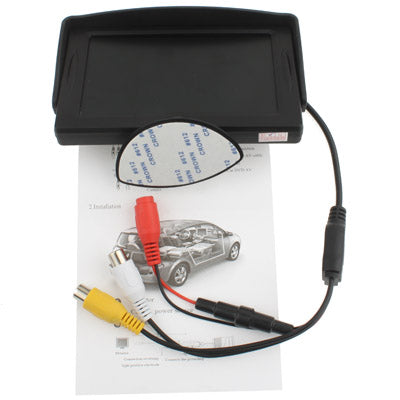 4.3 inch TFT LCD Car Rearview Monitor with Stand and Sun Shade(Black)