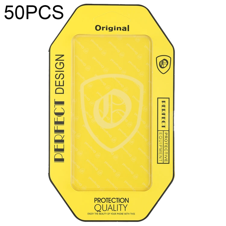 50 PCS Fashion Blister Color Retail Packaging Box for iPhone 7 & 8, 6 & 6s and Other Same Size Mobile Phone Case, Size: 22.7cm x 13.7cm x 1.3cm(Transparent)