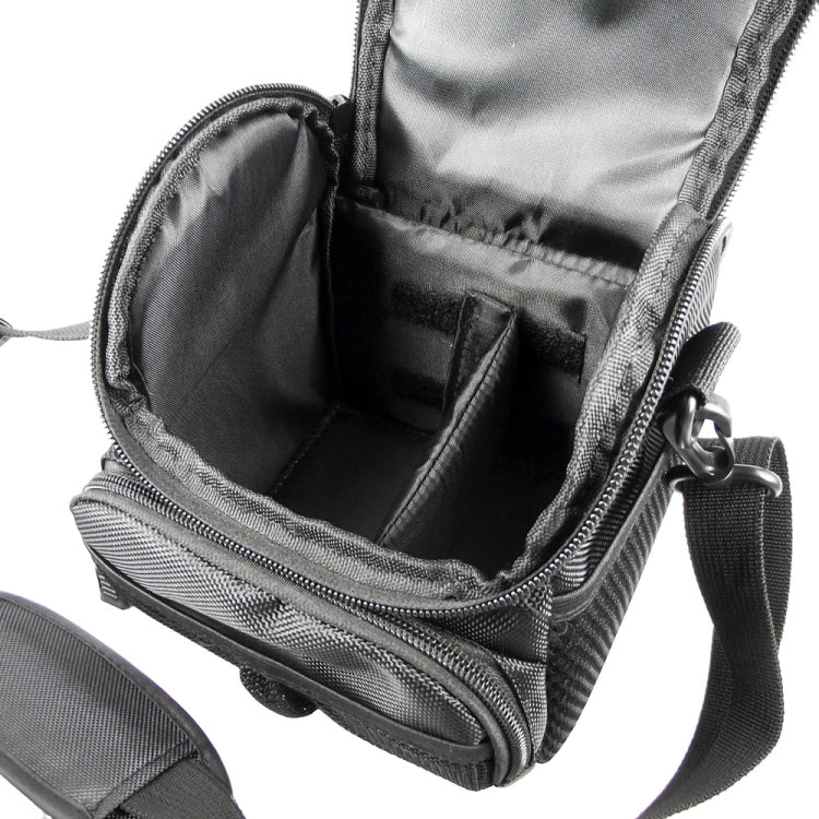 Portable Digital Camera Bag With Strap, Size: 135x125x155mm(Black)