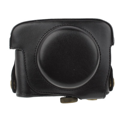 Fixed Focal Leather Camera Case Bag for Panasonic GF2 (Black)