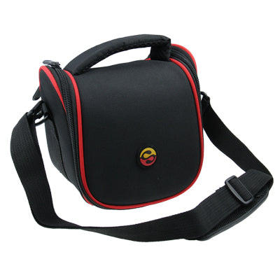 Portable Digital Camera Cloth Texture Leather Bag with Strap, Size: 150x115x135mm