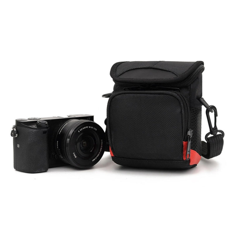 Universal Mini Digital Cloth Camera Bag with Strap, Size: 115 x 105 x 155mm(Black)