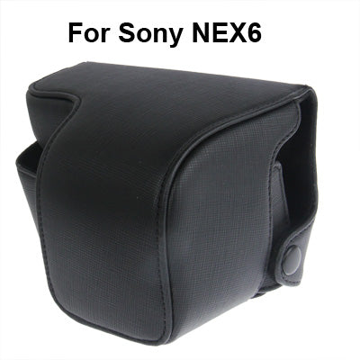 Digital Leather Camera Case Bag with Strap for Sony NEX6