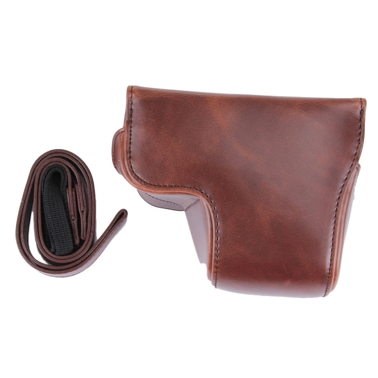 Digital Leather Camera Case Bag with Strap for Sony NEX6