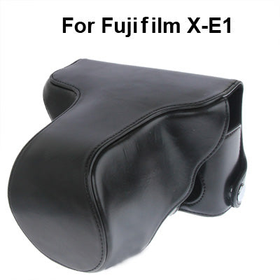 Digital Leather Camera Case Bag with Strap for FUJI X-E1