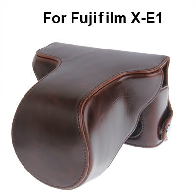 Digital Leather Camera Case Bag with Strap for FUJI X-E1