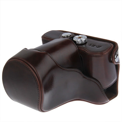 Digital Leather Camera Case Bag with Strap for FUJI X-E1