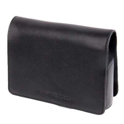 Leather Camera Case Bag for CASIO ZR1000 (Black)