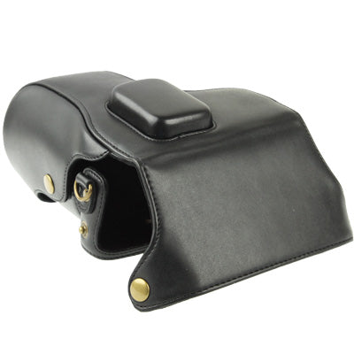 Digital Leather Camera Case Bag with Strap for Samsung NX300