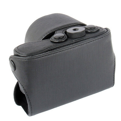 Digital Leather Camera Case Bag with Strap for Sony NEX-3N