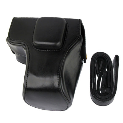 Digital Leather Camera Case Bag with Strap for Olympus EPL5