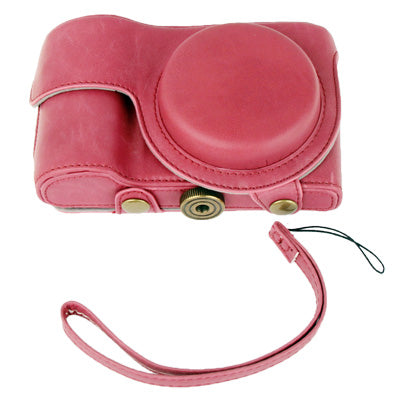 Digital Leather Camera Case Bag with Strap for Samsung EK-GC100