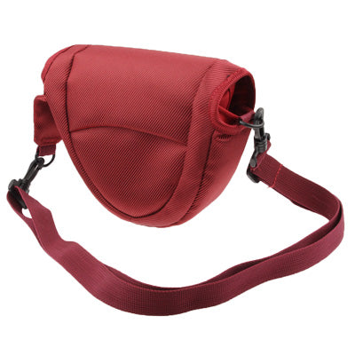 Portable Digital Camera Cloth Bag with Strap, Size: 21 x 8 x 16.5cm (Scarlet Red)