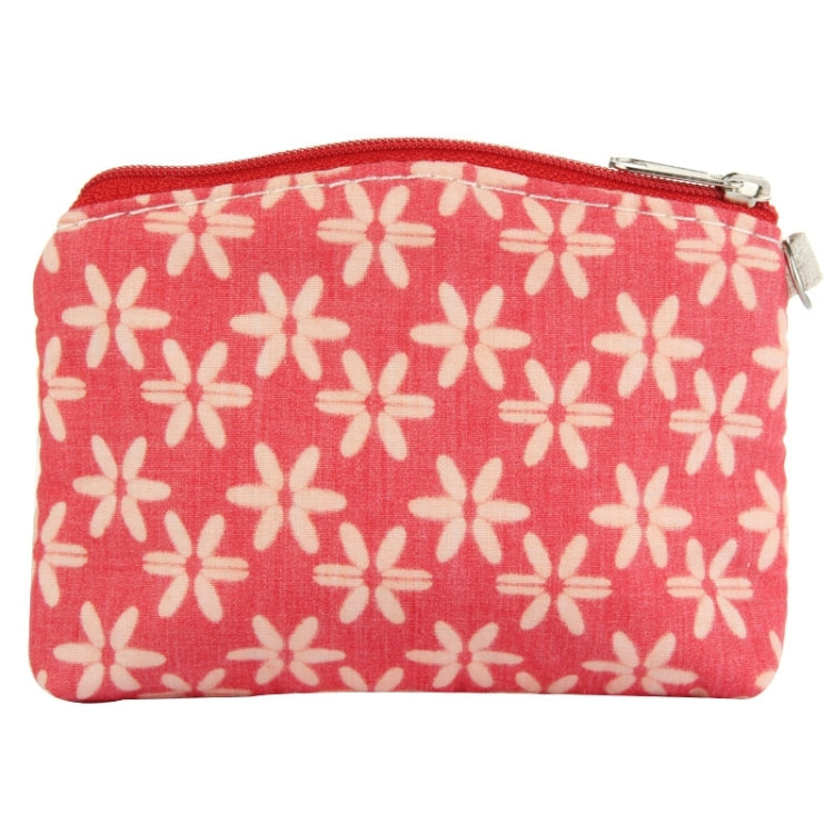 Six Leaves Grass Pattern Cloth Carrying Bag with Lace & Wrist Strap, Size: 12cm x 8cm