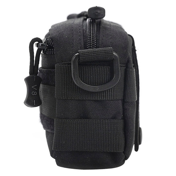 Multi-function Waterproof High Density Strong Nylon Fabric Horizontal Style Toolkit / Accessories Bag(Black)
