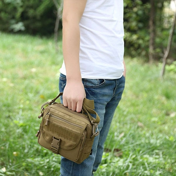 Multi-function Waterproof High Density Strong Nylon Fabric Shoulder /  Waist Bag / Handbag, Size: 19 x 29 x 10cm