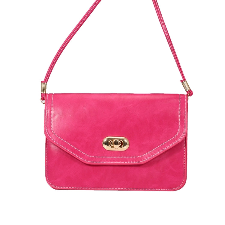 6.3 Inch Universal Crazy Horse Texture Lock Shoulder Bag for iPhone 6 Plus & 6S Plus / Galaxy Note 4 / S6 / Mega 6.3
