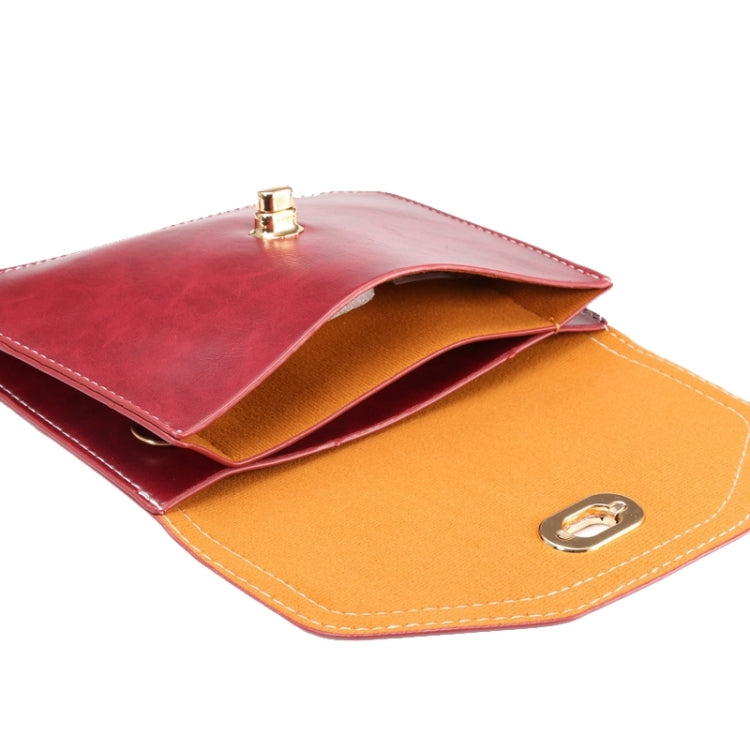 6.3 Inch Universal Crazy Horse Texture Lock Shoulder Bag for iPhone 6 Plus & 6S Plus / Galaxy Note 4 / S6 / Mega 6.3