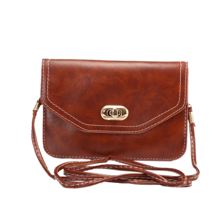 6.3 Inch Universal Crazy Horse Texture Lock Shoulder Bag for iPhone 6 Plus & 6S Plus / Galaxy Note 4 / S6 / Mega 6.3