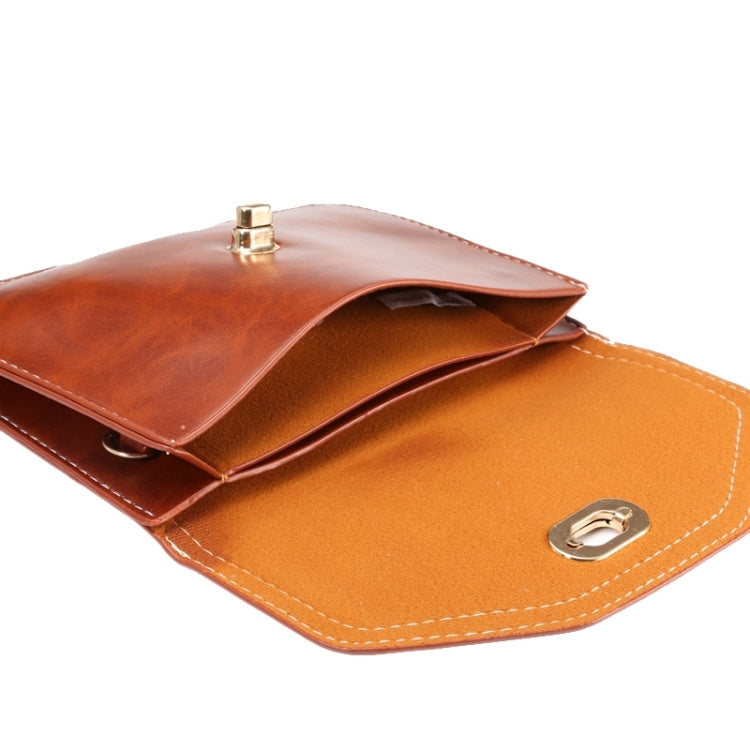 6.3 Inch Universal Crazy Horse Texture Lock Shoulder Bag for iPhone 6 Plus & 6S Plus / Galaxy Note 4 / S6 / Mega 6.3