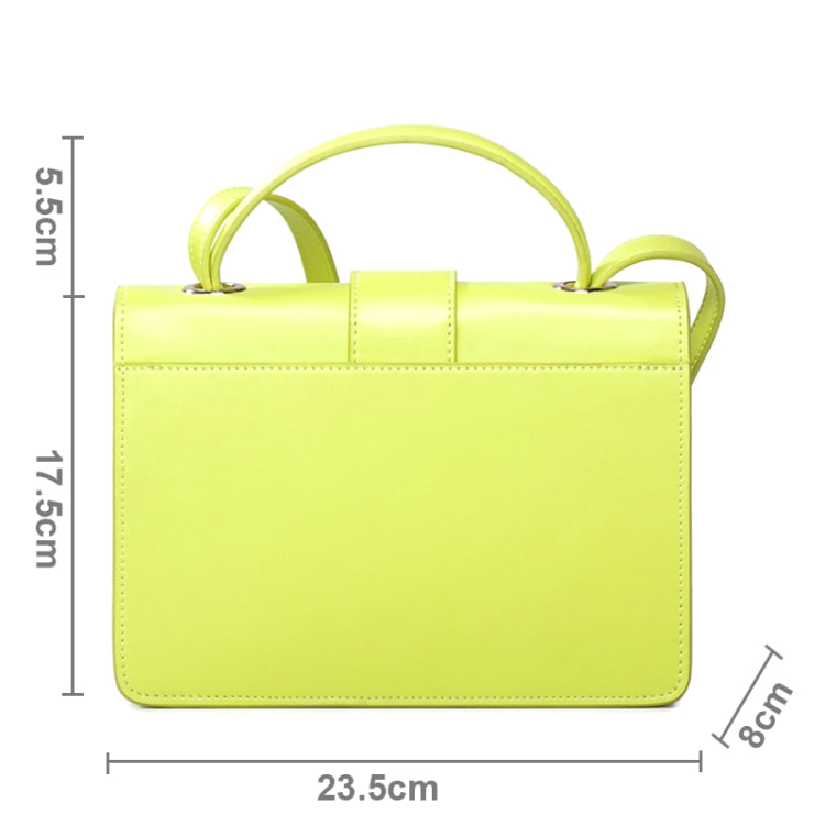 Retro Postman Style PU Leather Handbag / Messenger Bag (Green)