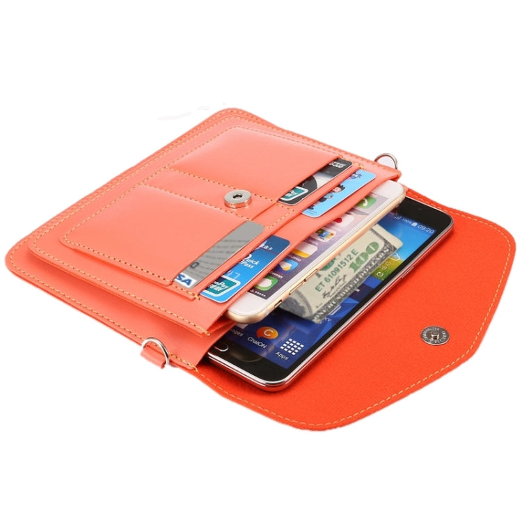 6.3 Inch Universal Fashionable Vertical Four Layers Multi-function Leather Shoulder Bag with Card Slots for iPhone X & iPhone 6 Plus & 6S Plus, Galaxy S7 Edge & Note 5 / N920 & S6 Edge Plus / G928 & A8 / A800 & Note IV / N910, Strap Length: 180cm