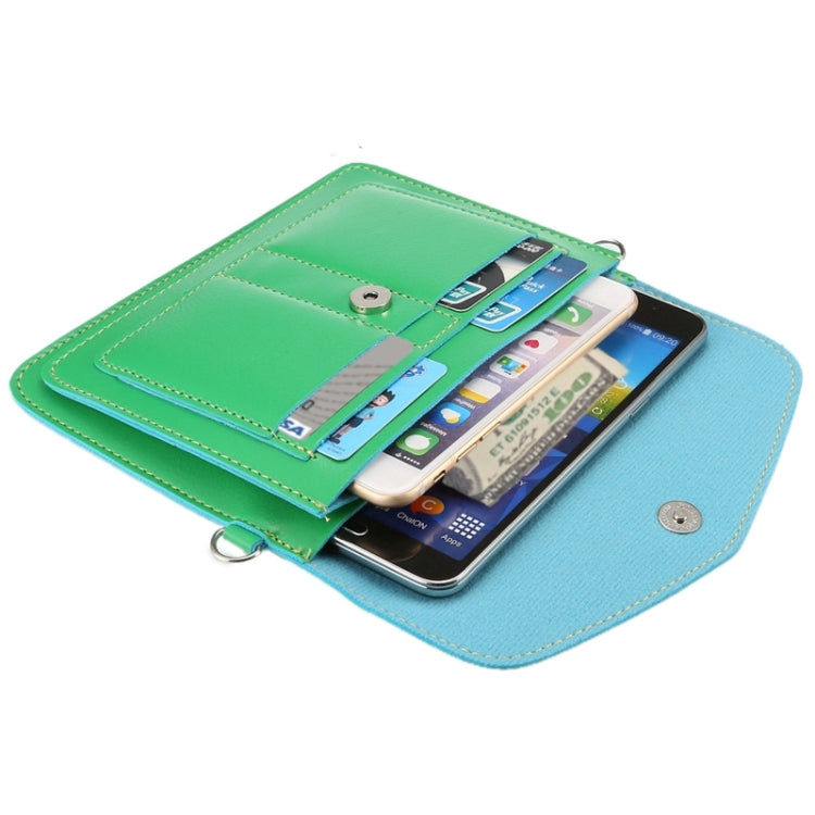6.3 Inch Universal Fashionable Vertical Four Layers Multi-function Leather Shoulder Bag with Card Slots for iPhone X & iPhone 6 Plus & 6S Plus, Galaxy S7 Edge & Note 5 / N920 & S6 Edge Plus / G928 & A8 / A800 & Note IV / N910, Strap Length: 180cm