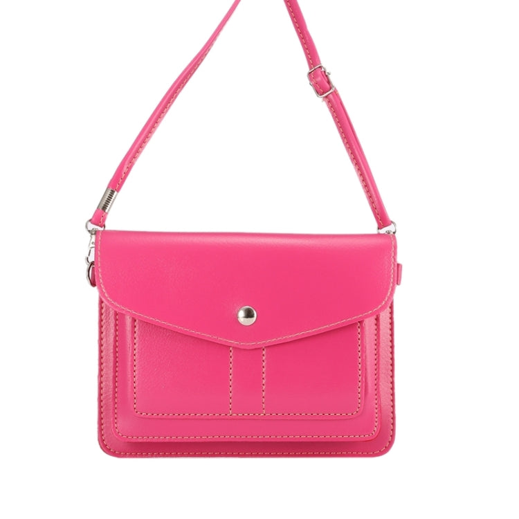 6.3 Inch Universal Fashionable Vertical Four Layers Multi-function Leather Shoulder Bag with Card Slots for iPhone X & iPhone 6 Plus & 6S Plus, Galaxy S7 Edge & Note 5 / N920 & S6 Edge Plus / G928 & A8 / A800 & Note IV / N910, Strap Length: 180cm