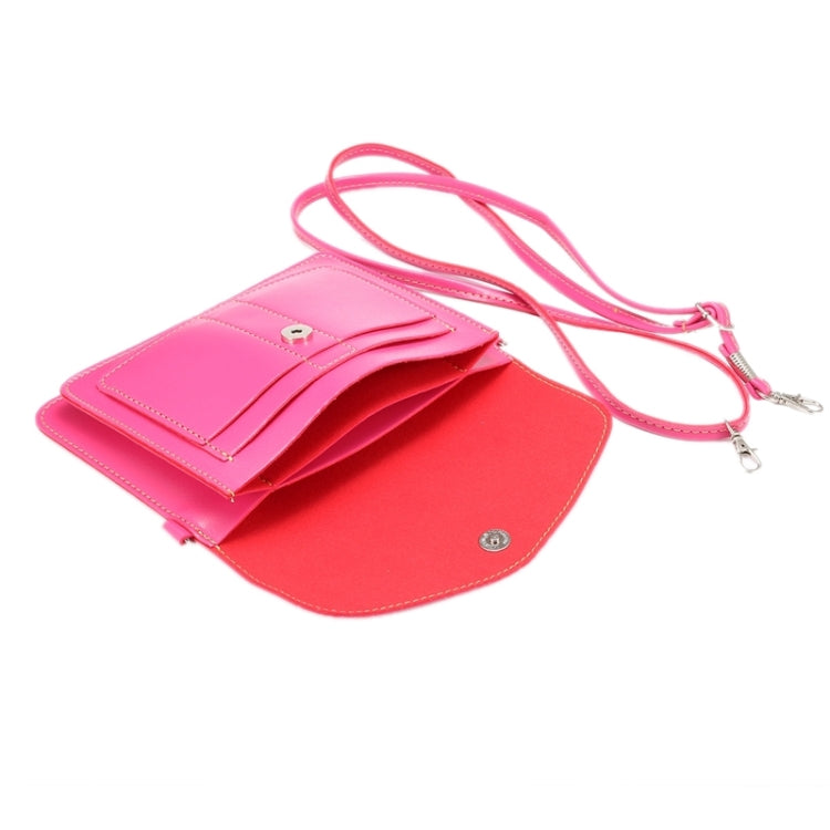 6.3 Inch Universal Fashionable Vertical Four Layers Multi-function Leather Shoulder Bag with Card Slots for iPhone X & iPhone 6 Plus & 6S Plus, Galaxy S7 Edge & Note 5 / N920 & S6 Edge Plus / G928 & A8 / A800 & Note IV / N910, Strap Length: 180cm