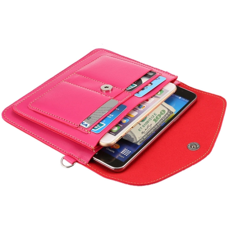 6.3 Inch Universal Fashionable Vertical Four Layers Multi-function Leather Shoulder Bag with Card Slots for iPhone X & iPhone 6 Plus & 6S Plus, Galaxy S7 Edge & Note 5 / N920 & S6 Edge Plus / G928 & A8 / A800 & Note IV / N910, Strap Length: 180cm