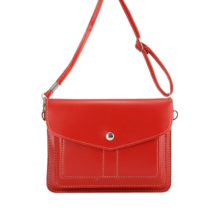 6.3 Inch Universal Fashionable Vertical Four Layers Multi-function Leather Shoulder Bag with Card Slots for iPhone X & iPhone 6 Plus & 6S Plus, Galaxy S7 Edge & Note 5 / N920 & S6 Edge Plus / G928 & A8 / A800 & Note IV / N910, Strap Length: 180cm