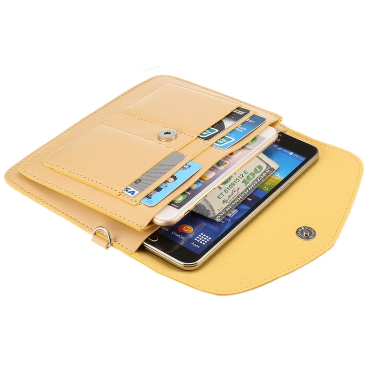 6.3 Inch Universal Fashionable Vertical Four Layers Multi-function Leather Shoulder Bag with Card Slots for iPhone X & iPhone 6 Plus & 6S Plus, Galaxy S7 Edge & Note 5 / N920 & S6 Edge Plus / G928 & A8 / A800 & Note IV / N910, Strap Length: 180cm