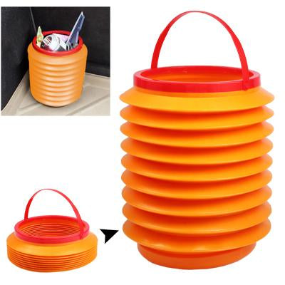 Multi-Functional Magic Folding Container / Trash Bin for Car(Yellow)