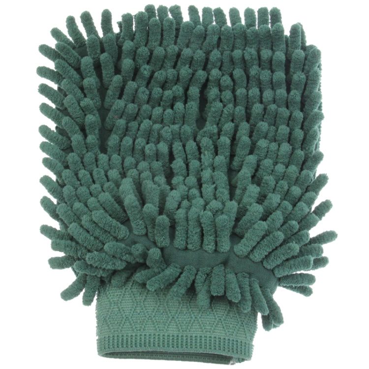 Chenille Fiber Car Cleaning Glove (Random Color Delivery)