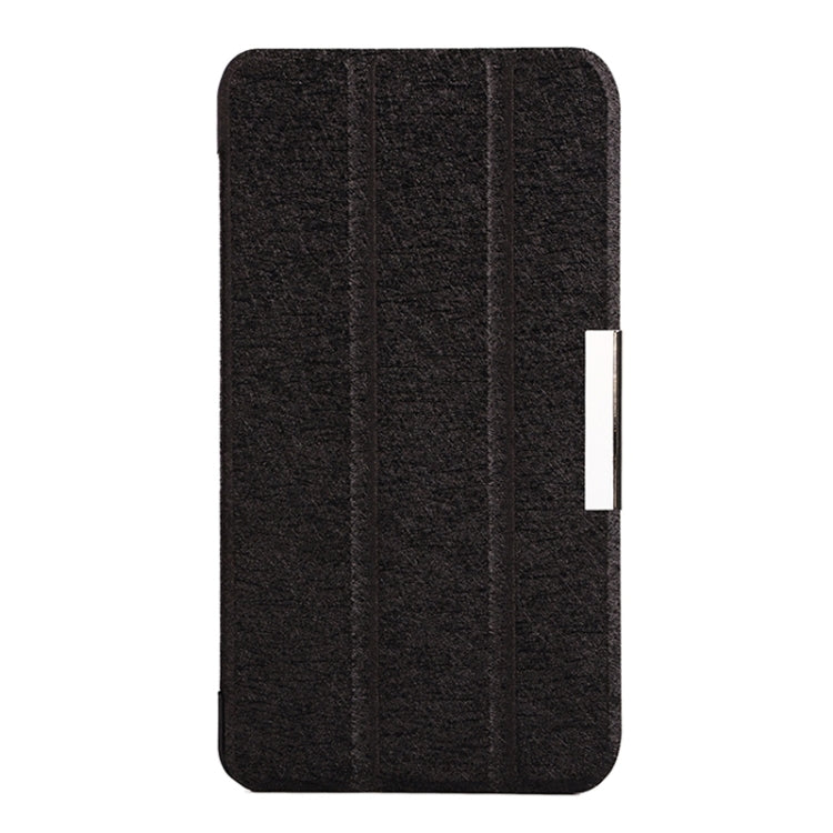 Silk Texture Leather Case with 3-folding Holder for Acer Iconia Talk S / A1-724