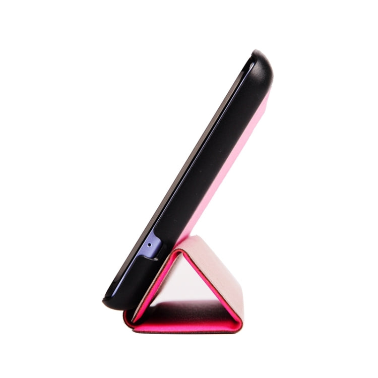 Silk Texture Leather Case with 3-folding Holder for Acer Iconia Talk S / A1-724