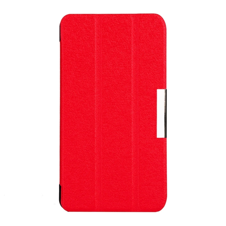 Silk Texture Leather Case with 3-folding Holder for Acer Iconia Talk S / A1-724