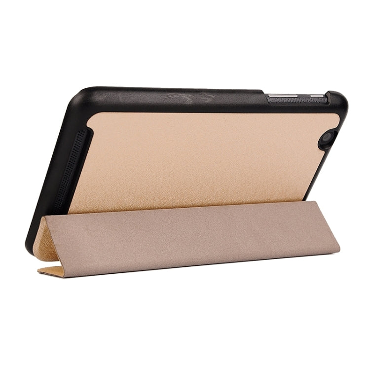Silk Texture Leather Case with 3-folding Holder for Acer Iconia One 7 / B1-750