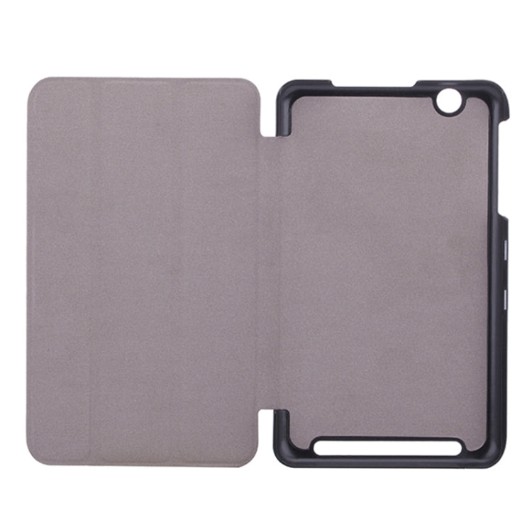 Silk Texture Leather Case with 3-folding Holder for Acer Iconia One 7 / B1-750
