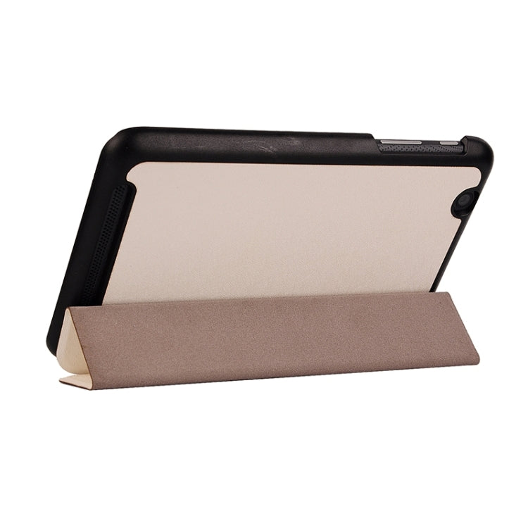 Silk Texture Leather Case with 3-folding Holder for Acer Iconia One 7 / B1-750