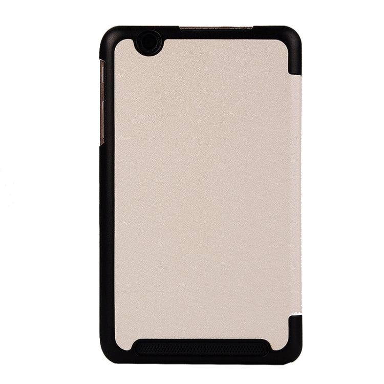 Silk Texture Leather Case with 3-folding Holder for Acer Iconia One 7 / B1-750