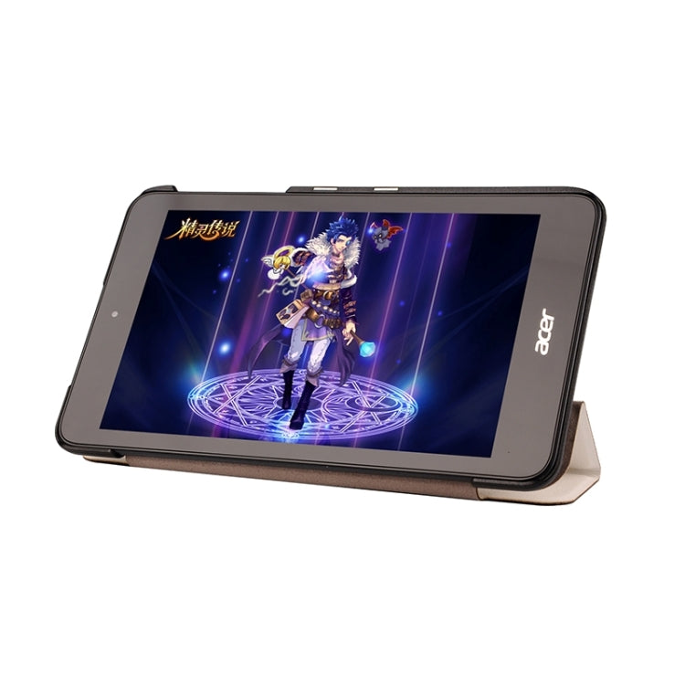 Crazy Horse Texture Leather Case with 3-folding Holder for Acer Iconia One 7 B1-750