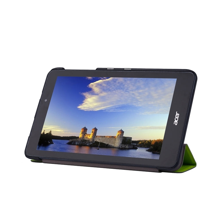 Crazy Horse Texture Leather Case with 3-folding Holder for Acer Iconia One 8 / B1-810